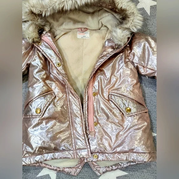 Crewcuts Girls' Metallic Fishtail Parka - Picture 4 of 6